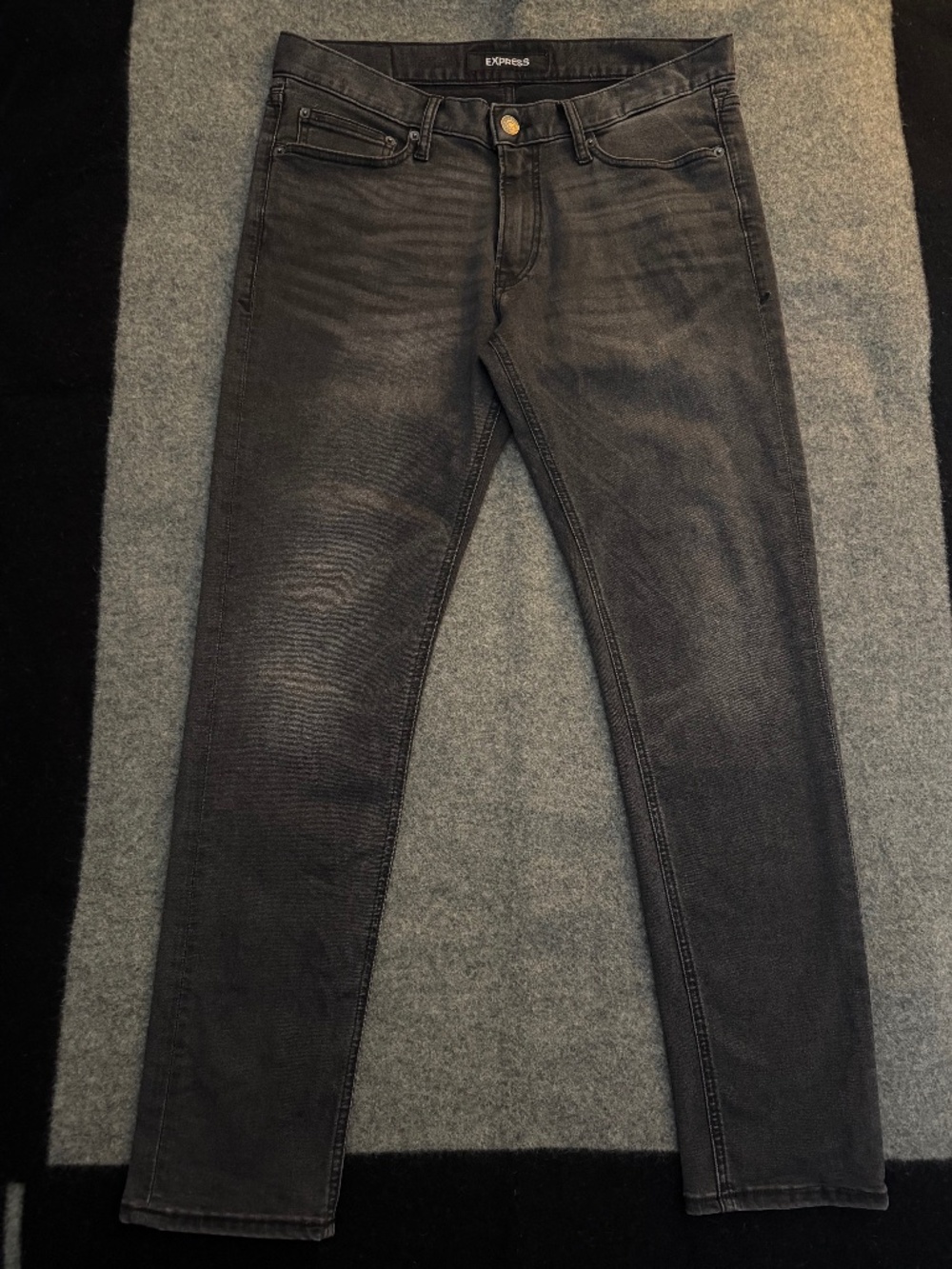 EXPRESS Stretch Skinny 32x30 Grey Denim Jeans
